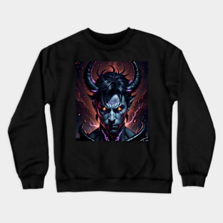 Warrior Blazing with Fire Crewneck Sweatshirt